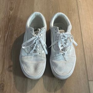 Cream Platform Vans